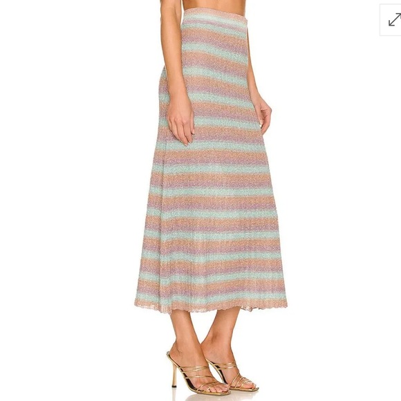 MISA Luca skirt in lavender - size XS - shimmer knit skirt - Picture 16 of 17